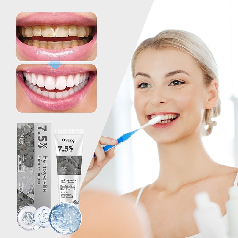 Hydroxylapatit-Zahnpasta zur Reparatur und Aufhellung der Zähne
