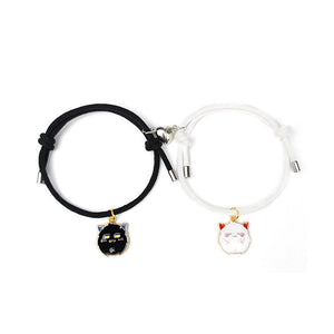 Süßes Halloween Herz Magnetpaar passendes Armband
