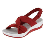 Damen schlichte Fischmaul-Plateausandalen