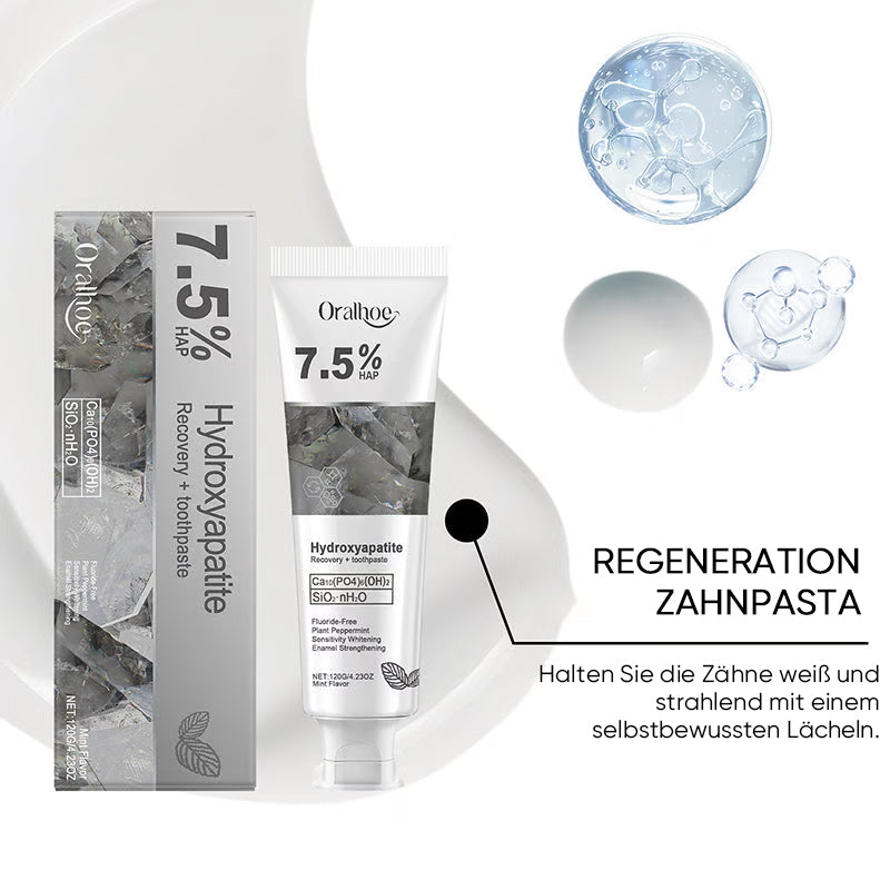Hydroxylapatit-Zahnpasta zur Reparatur und Aufhellung der Zähne
