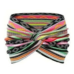 Yoga-Stirnband mit Kreuz-Print