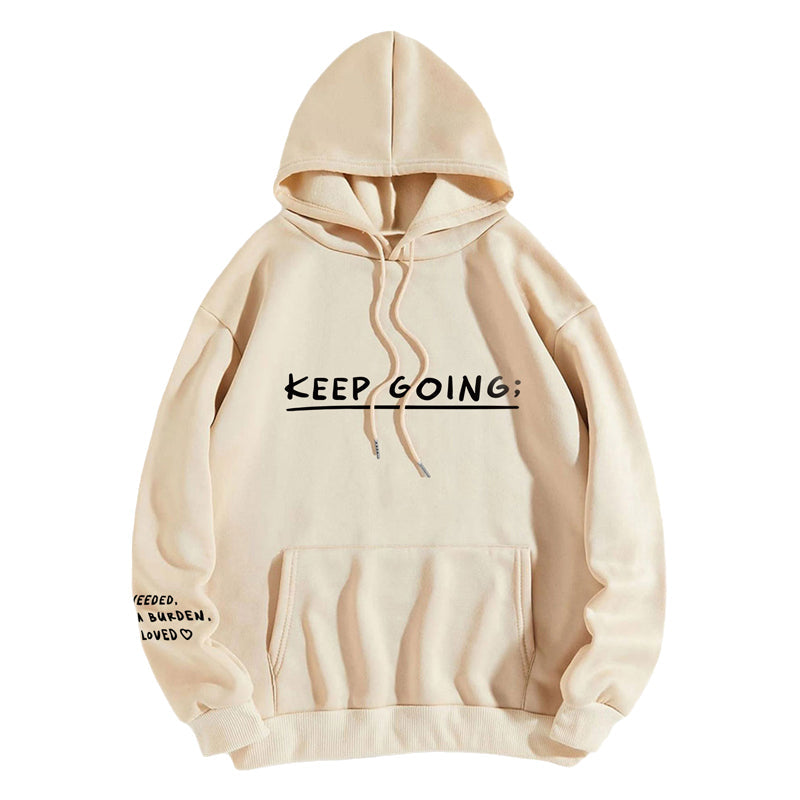 Sweatshirt '100 Gründe, am Leben zu bleiben'.