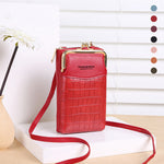 Vertikale Handyhülle mit Krokodilmuster