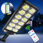 Solarbetriebene Gartenleuchte mit zwei Bewegungs- und Lichtsensoren