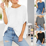 Rundhalsausschnitt Übergroßes Midi Tee in Boxy-Länge