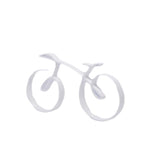 Minimalistische Fahrradskulptur im Drahtrahmenstil