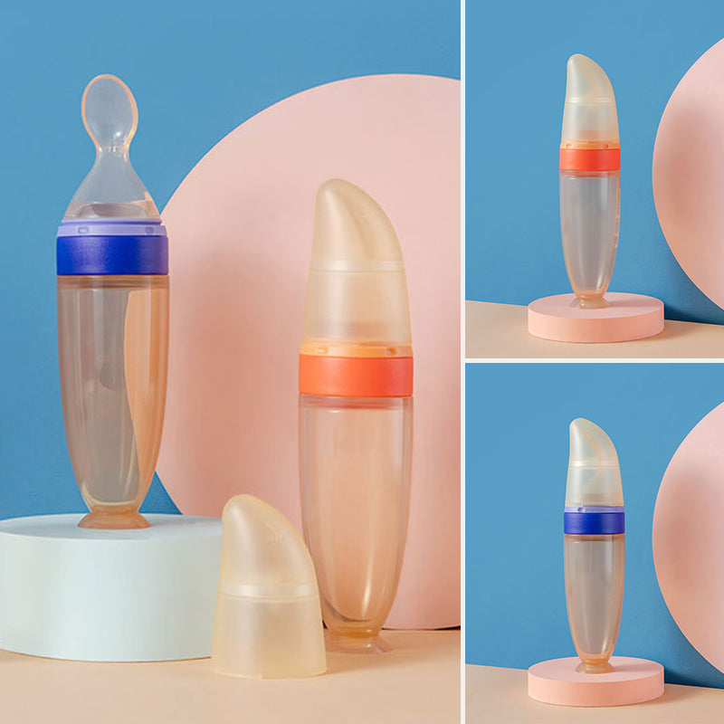 Baby-Silikon-Nahrungsspenderlöffel