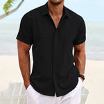 Einfarbiges lässiges Kurzarm Shirt für Herren