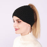 Ausgehöhlter Pferdeschwanz Frauen Beanie