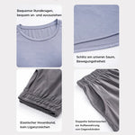 Damen Modal Kurzarm Schlafanzug Set