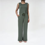 Ärmelloser einfarbiger Overall