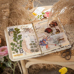 Trockenblumen Aufkleber Set