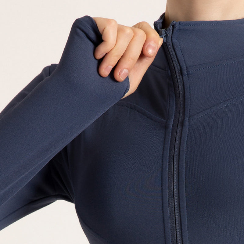 Schnell trocknende Yoga-Langarmjacke für Damen