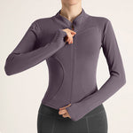 Schnell trocknende Yoga-Langarmjacke für Damen