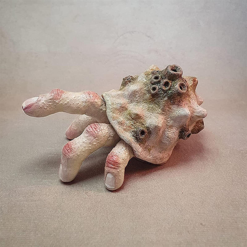 Finger-Parasit Krabbe Skulptur aus Kunstharz