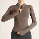 Schnell trocknende Yoga-Langarmjacke für Damen