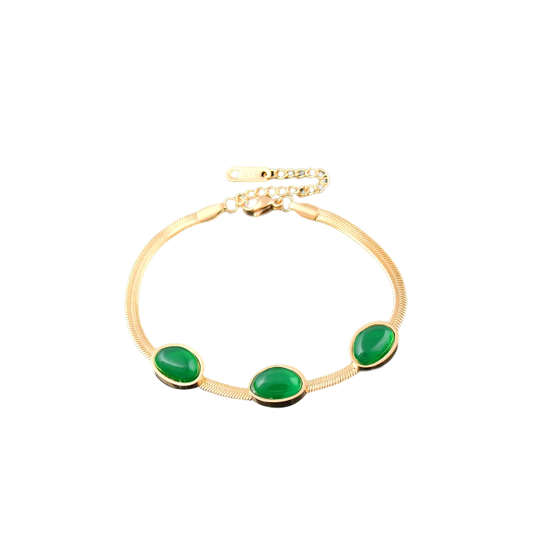Smaragd-Halskette und Armband