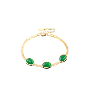 Smaragd-Halskette und Armband