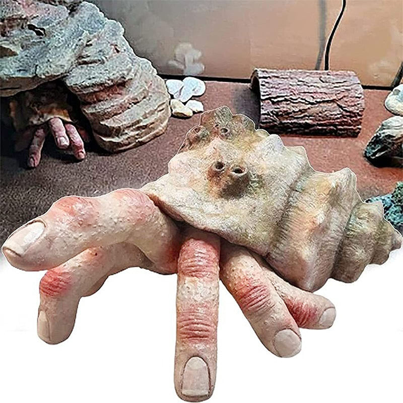Finger-Parasit Krabbe Skulptur aus Kunstharz