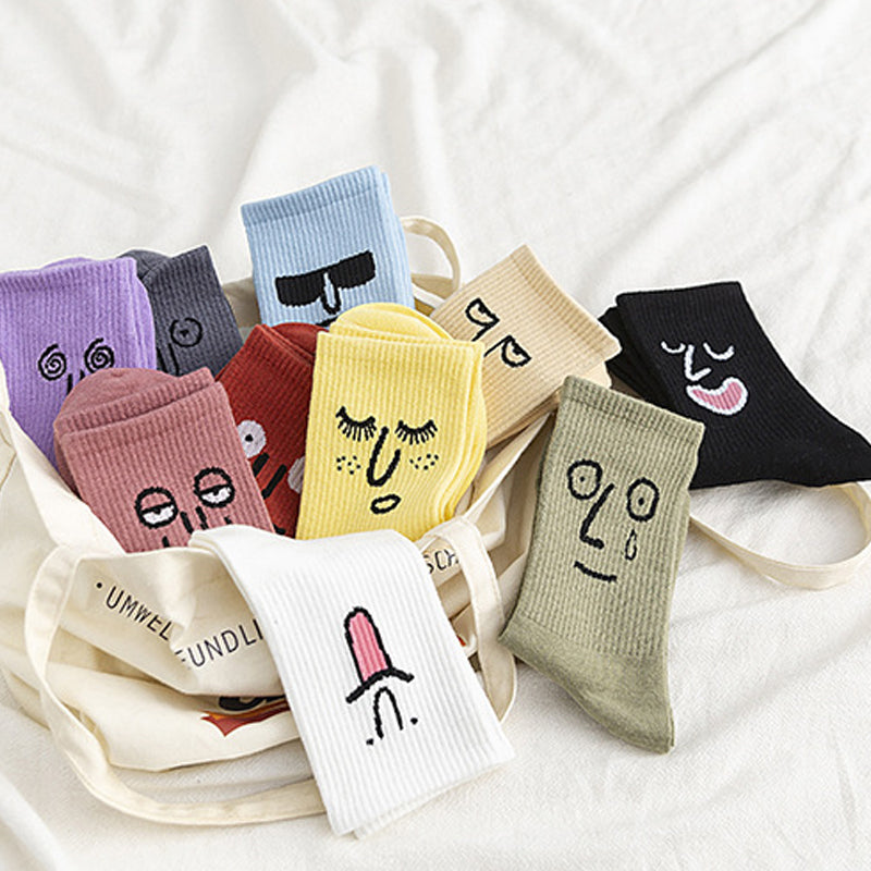 Lustige Gesichtsausdrucksocken