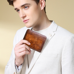 Herren Retro-Geldbörse aus PU-Leder mit RFID-Blockierung