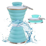 500 ml faltbarer Silikon-Wasserflaschenbecher