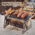 Zusammenklappbarer Grill aus Edelstahl