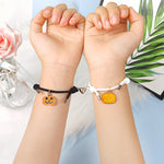 Süßes Halloween Herz Magnetpaar passendes Armband