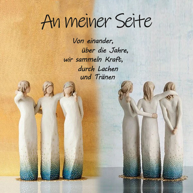 An meiner Seite, geformte handbemalte Figur