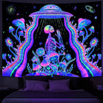 UV-reaktive Wandteppich Zauberlichter