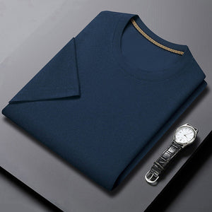 Atmungsaktives T-Shirt aus Eisseide mit Waffelmuster