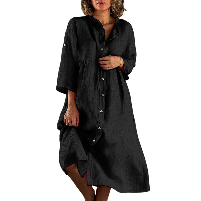 Einfacher, stimmungsvoller, lockerer Kleid