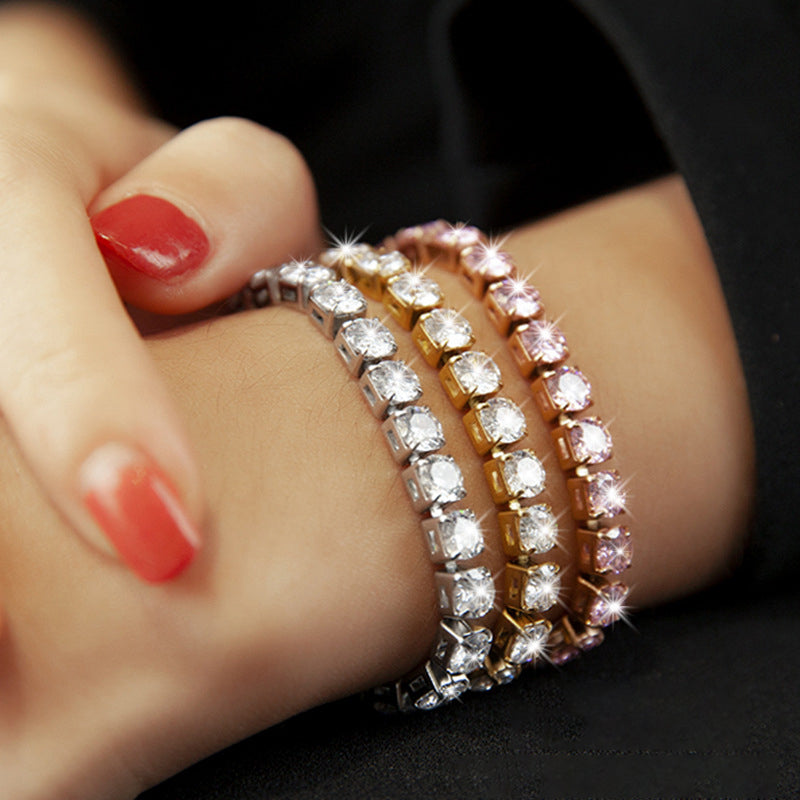 Funkelndes Moissanite-Armband