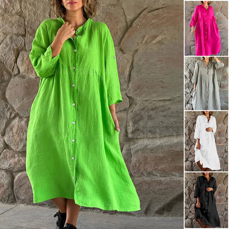 Einfacher, stimmungsvoller, lockerer Kleid
