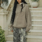 Strick-Hoodies mit S-Prägung