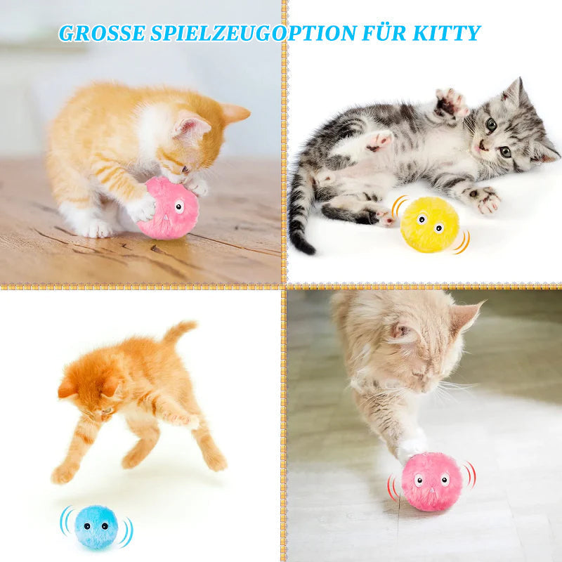 Intelligentes interaktives Katzenball Spielzeug