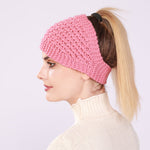 Ausgehöhlter Pferdeschwanz Frauen Beanie