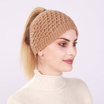 Ausgehöhlter Pferdeschwanz Frauen Beanie