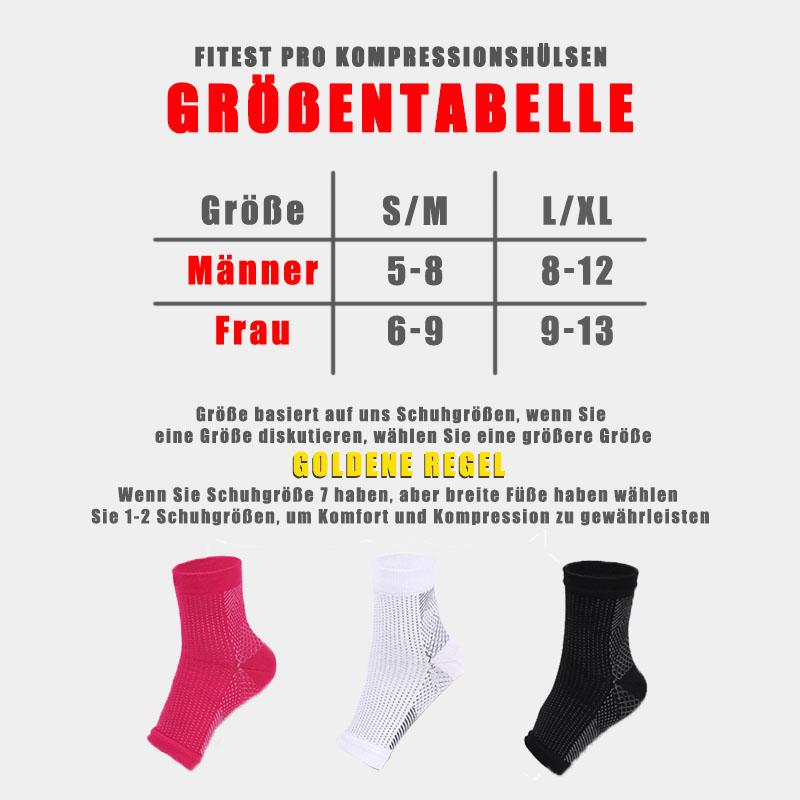 Bequee Weh Weg Fuß Kompression Socke(2 Paare)