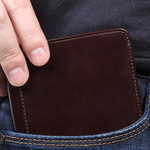 Herren Retro-Geldbörse aus PU-Leder mit RFID-Blockierung