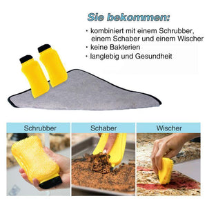 Bequee 3-in-1 Silikon Reinigungsbürste, 2 Stücke - hallohaus