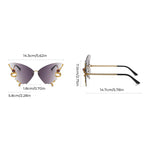 Diamant-Schmetterlings-Sonnenbrille