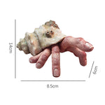 Finger-Parasit Krabbe Skulptur aus Kunstharz
