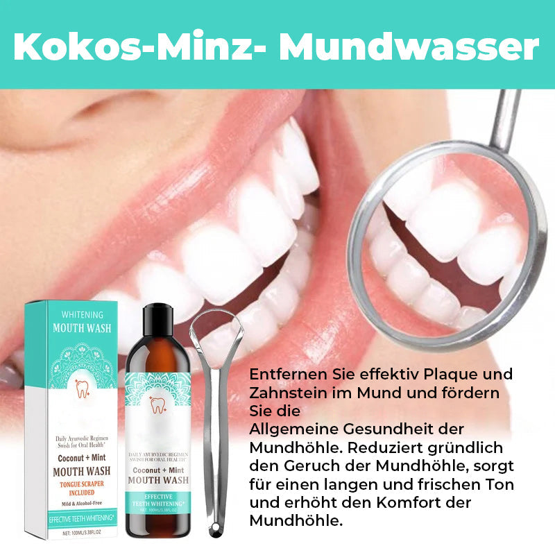 Mundwasser für weiße Zähne