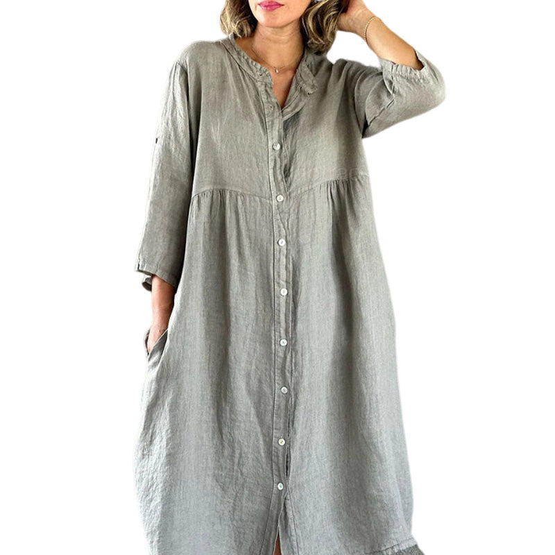 Einfacher, stimmungsvoller, lockerer Kleid