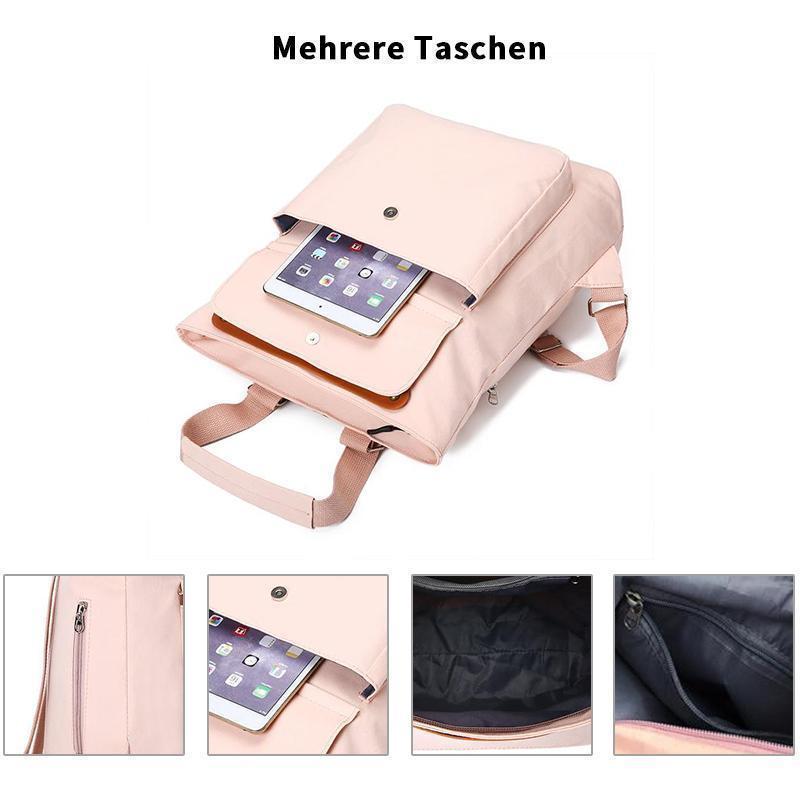 Süße einfarbige Schultasche mit großer Kapazität