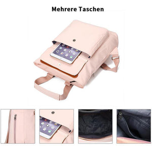 Süße einfarbige Schultasche mit großer Kapazität