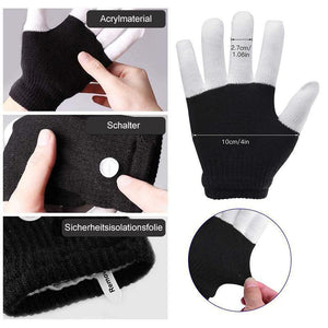 Leuchtende Handschuhe 3 Farben 6 Modi