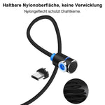 Bequee 3 in 1 magnetisches Ladekabel für Lightning, Micro und Type C, 2m - hallohaus