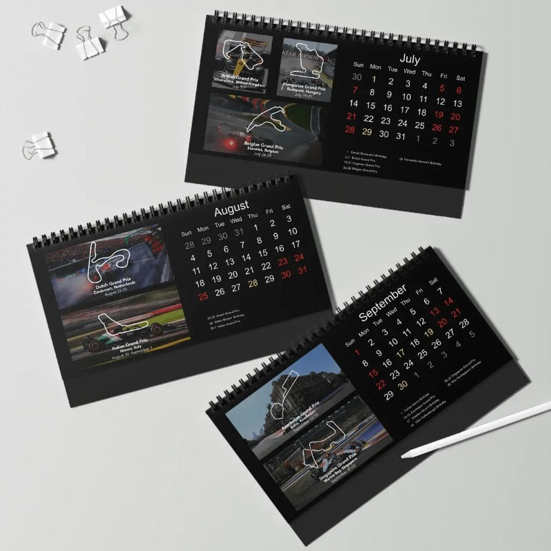 Der F1-Tischkalender 2024